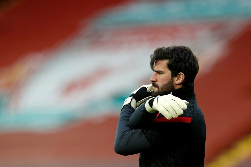 Alisson Becker's father died in Brazil on Wednesday. AFP