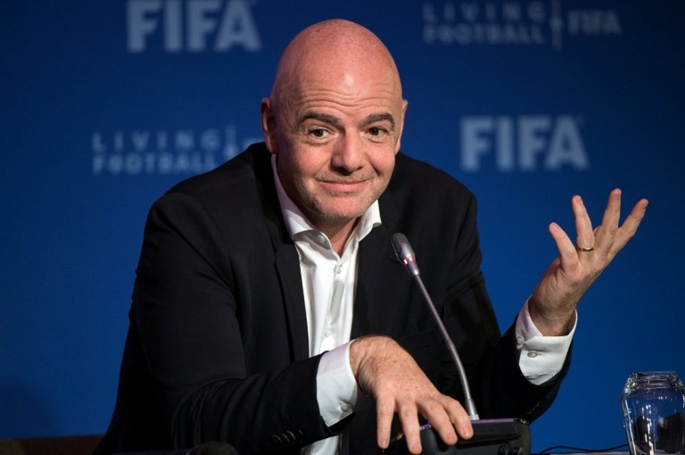 Infantino  continues to press on with expansion plans for the tournament. AFP