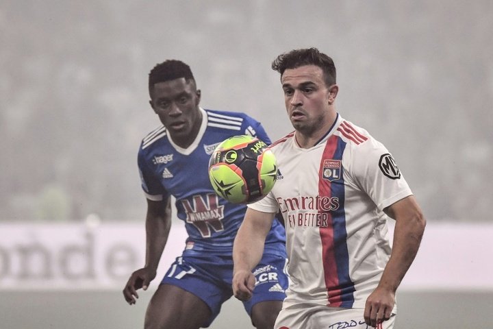 Shaqiri and Boateng make Lyon debuts in win over Strasbourg
