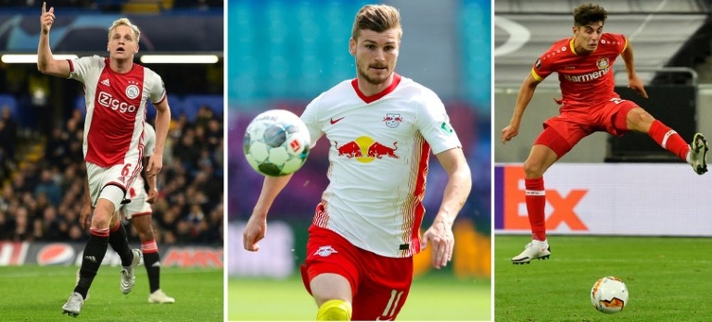 Donny van de Beek, Timo Werner and Kai Havertz were three of the big-money signings. afp_en