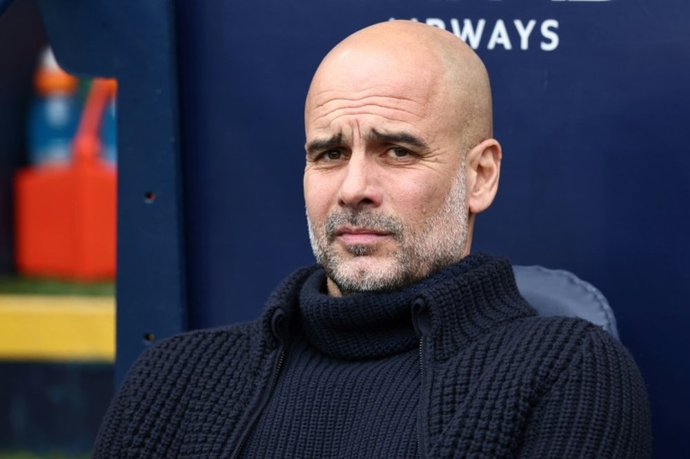 Guardiola won't ask for a favour from Manchester United this weekend. AFP