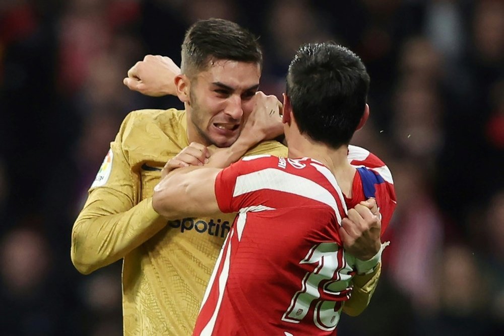 Ferran Torres and Stefan Savic have been suspended for two matches. AFP