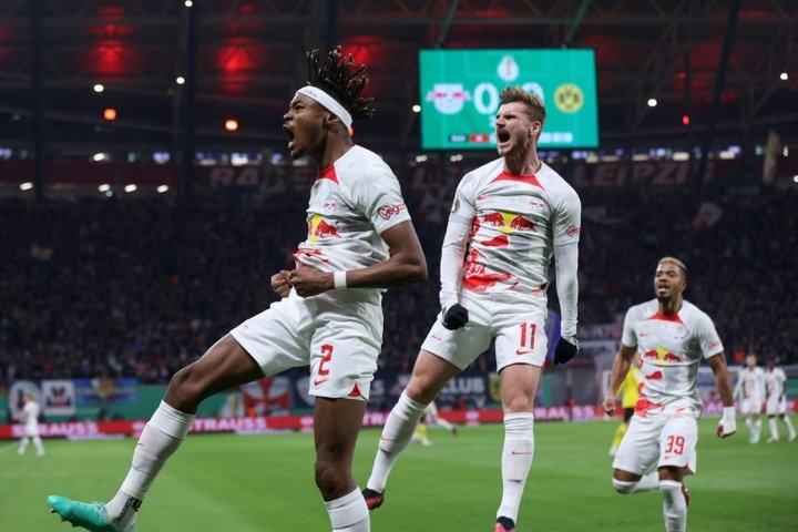 Werner sinks Dortmund sending Leipzig to cup semis