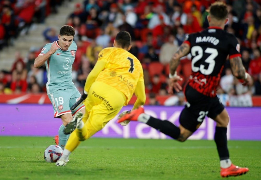 Julian Alvarez netted the winner against Mallorca. AFP
