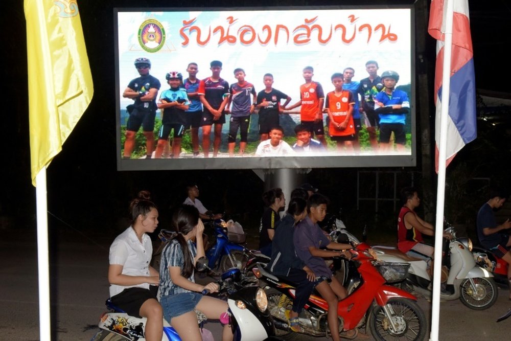 All of the boys have now been rescued from the cave. AFP