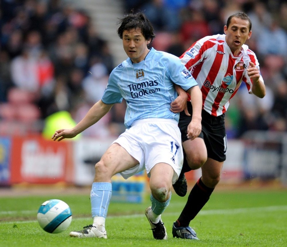 Sun Jihai used to play for Man City. AFP