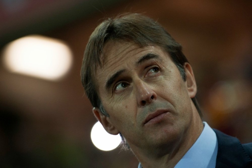 Spains head football coach Julen Lopetegui, seen November 12, 2016, has won four and drawn one of his five games to date