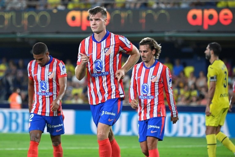 Norwegian forward Alexander Sorloth (2L) scored the equaliser on Monday. AFP