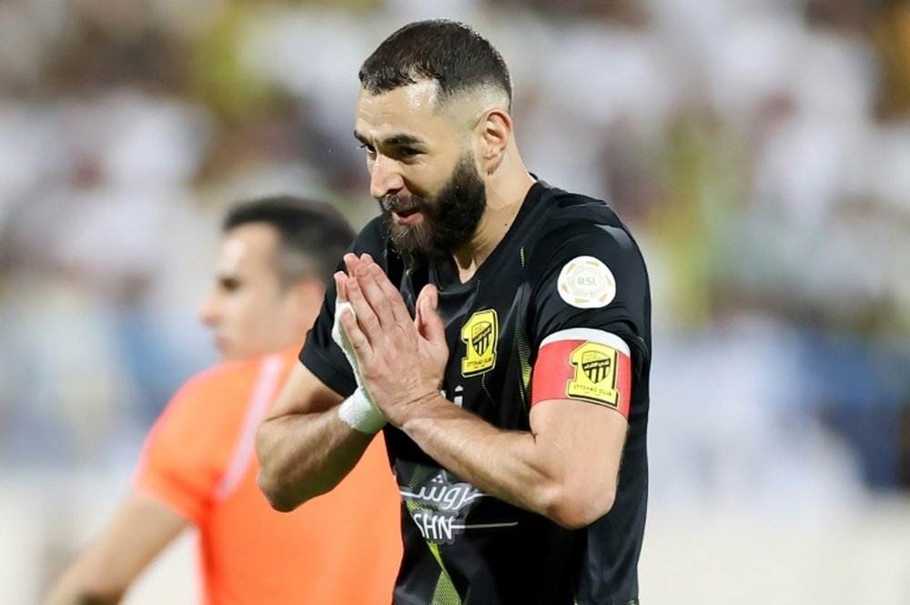 Karim Benzema has endured a difficult first few months in the Saudi Pro League. AFP