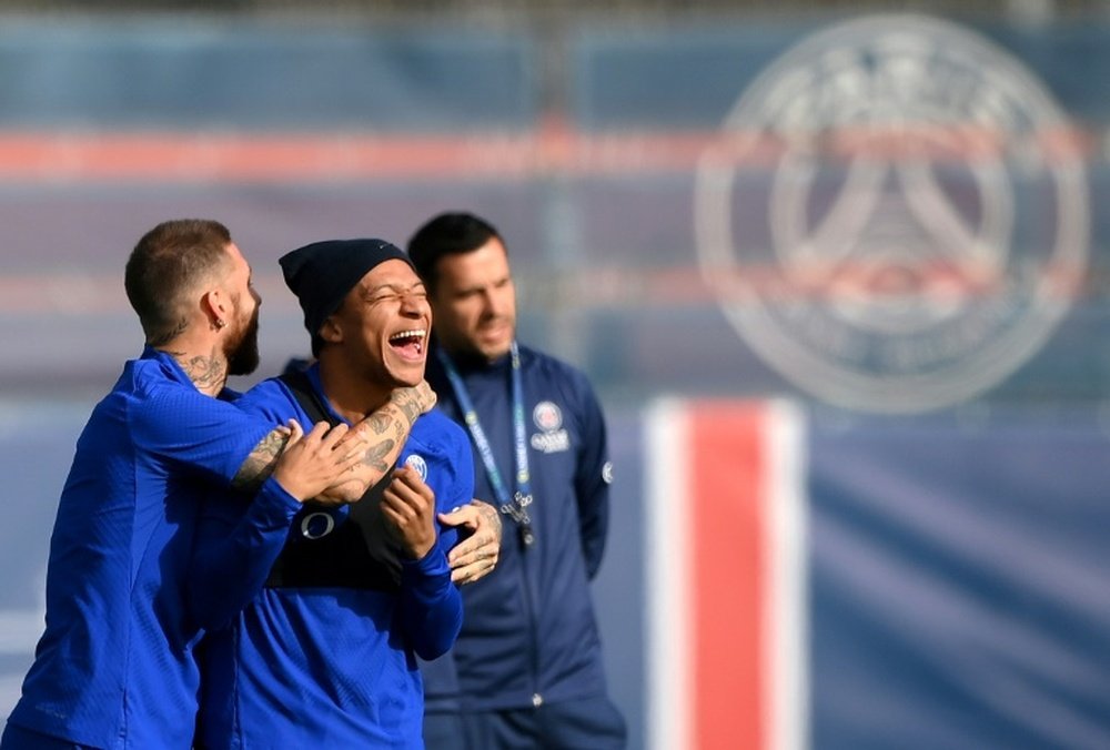 PSG sporting director Luis Campos spoke about Mbappe. AFP