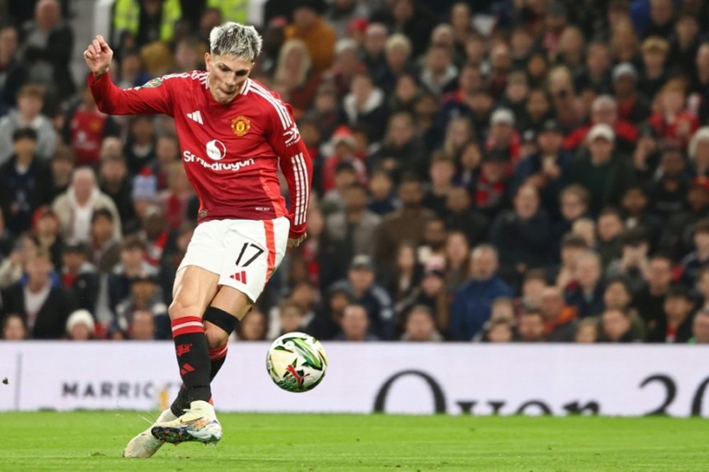 Alejandro Garnacho has been linked with a move away from Manchester United. AFP
