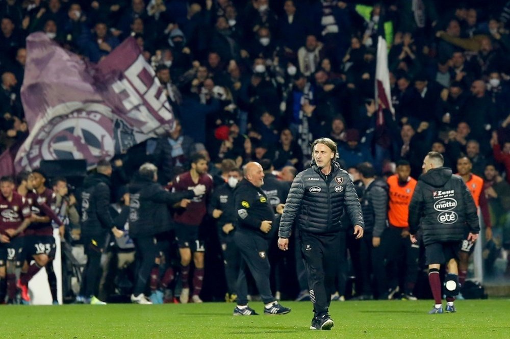 Salernitana's new coach Davide Nicola. AFP