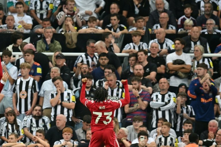 16-year-old Rio Ngumoha scored Liverpool's late winner against Newcastle. AFP