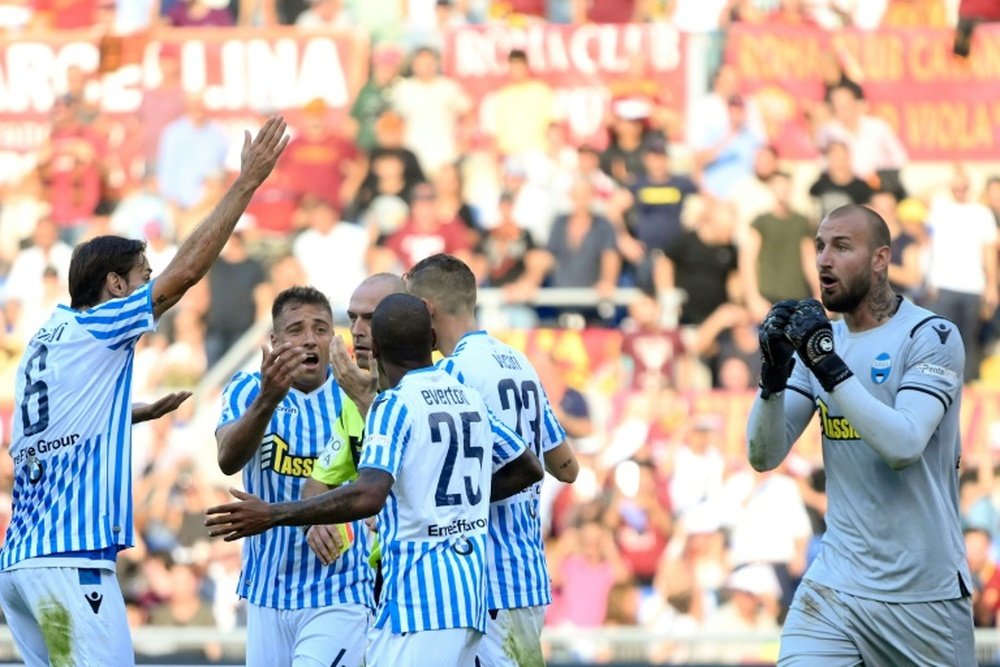 SPAL were victorious at the Stadio Olimpico. AFP