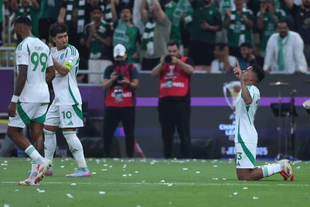 Al Ahli celebrated becoming only the third Saudi club to win the Champions League on Saturday. AFP