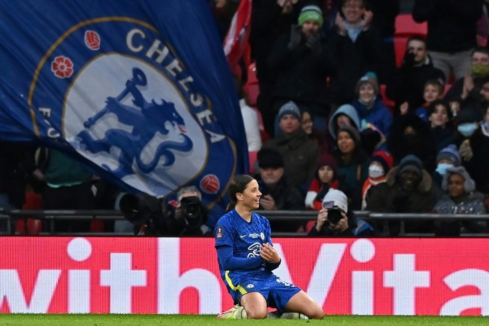 Chelsea win the womens FA Cup final. AFP
