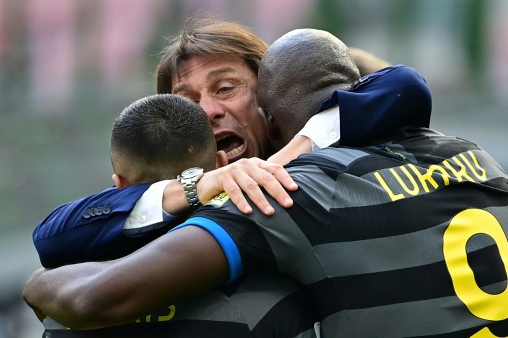 Antonio Conte lead Inter to their first Serie A success since 2010. AFP