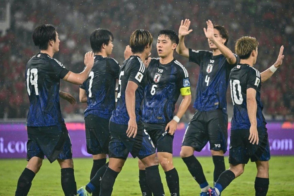 Japan hammered a hapless Indonesia side 4-0 on Friday. AFP