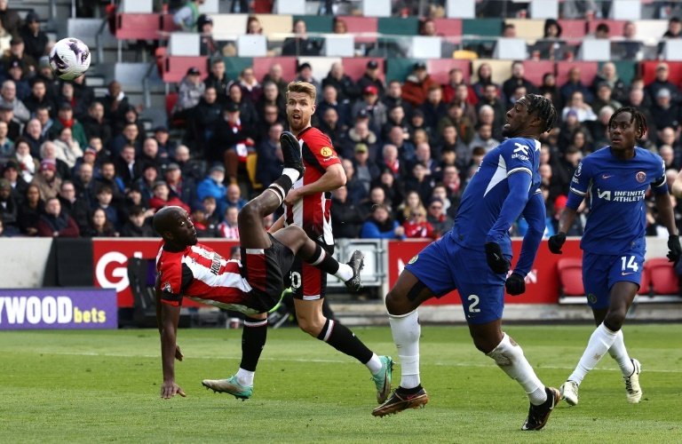 Wissa helped Premier League strugglers Brentford draw 2-2 with Chelsea. AFP