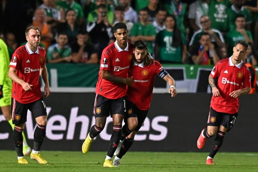 United remain second in the group behind Real Sociedad. AFP