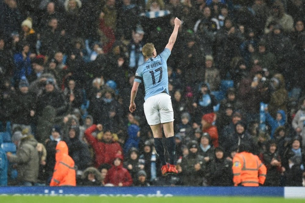 Manchester City's quest for four trophies continued with a 5-0 thrashing of Burnley. AFP