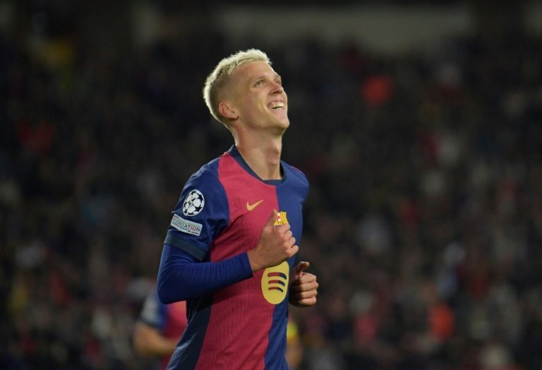 The future of Olmo at Barca has been on hold over a financial and administrative limbo. AFP