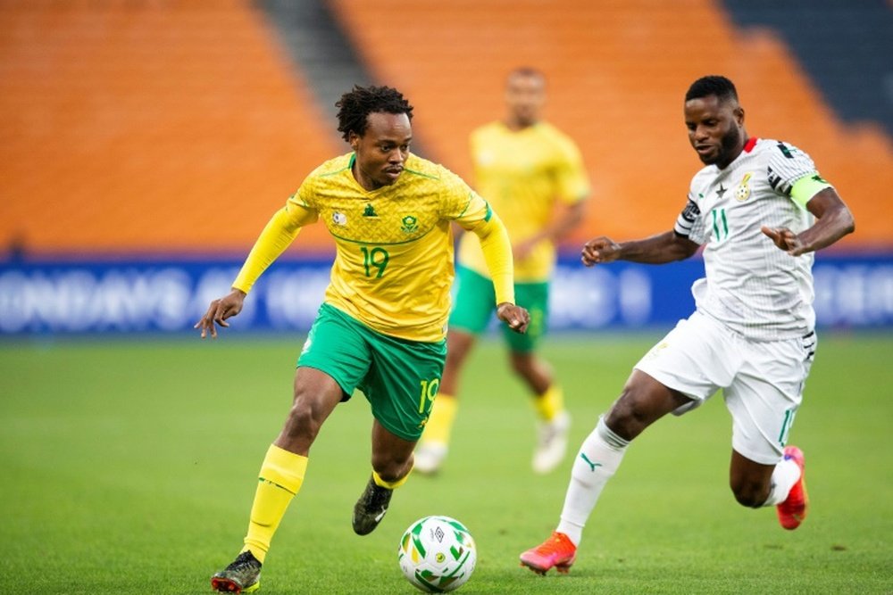 Ghana and South Africa drew 1-1 in Soweto. AFP