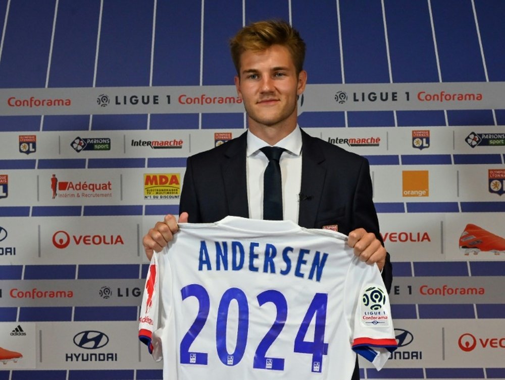 Danish defender Joachim Andersen is Lyon's latest big signing. AFP
