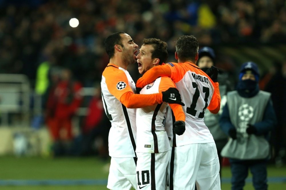 Bernard opened the scoring for Shakhtar against City. AFP