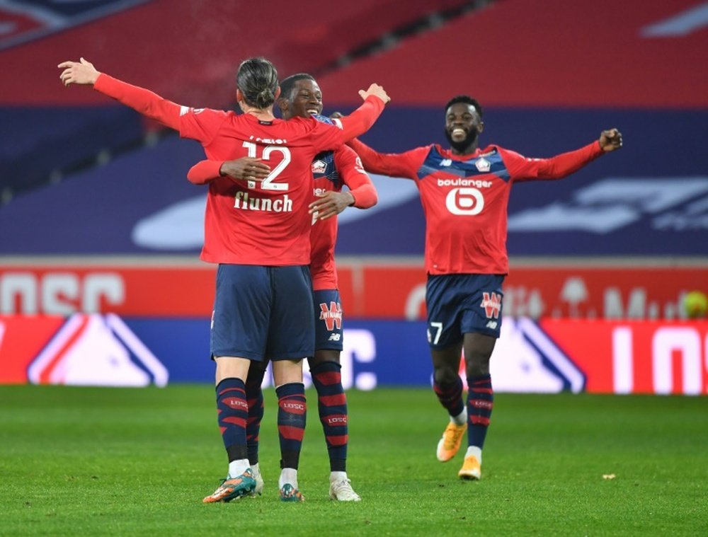 Lille won 4-0. AFP
