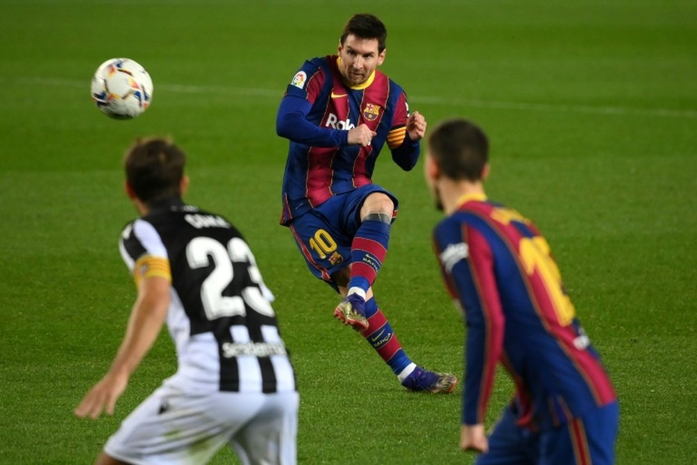 Lionel Messi came to his sides rescue is an uninspiring 1-0 win over Levante. AFP