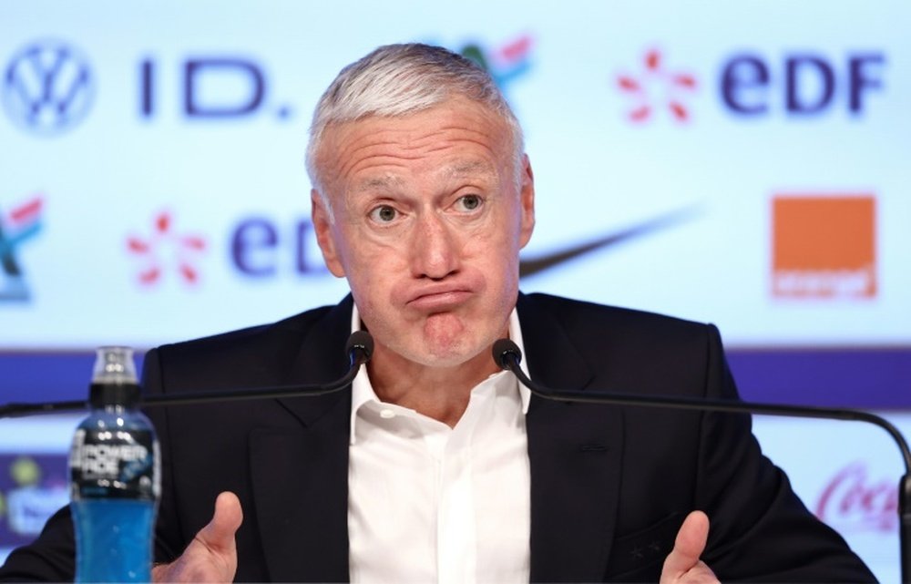 France coach Didier Deschamps spoke to media on Thursday after naming his latest squad. AFP