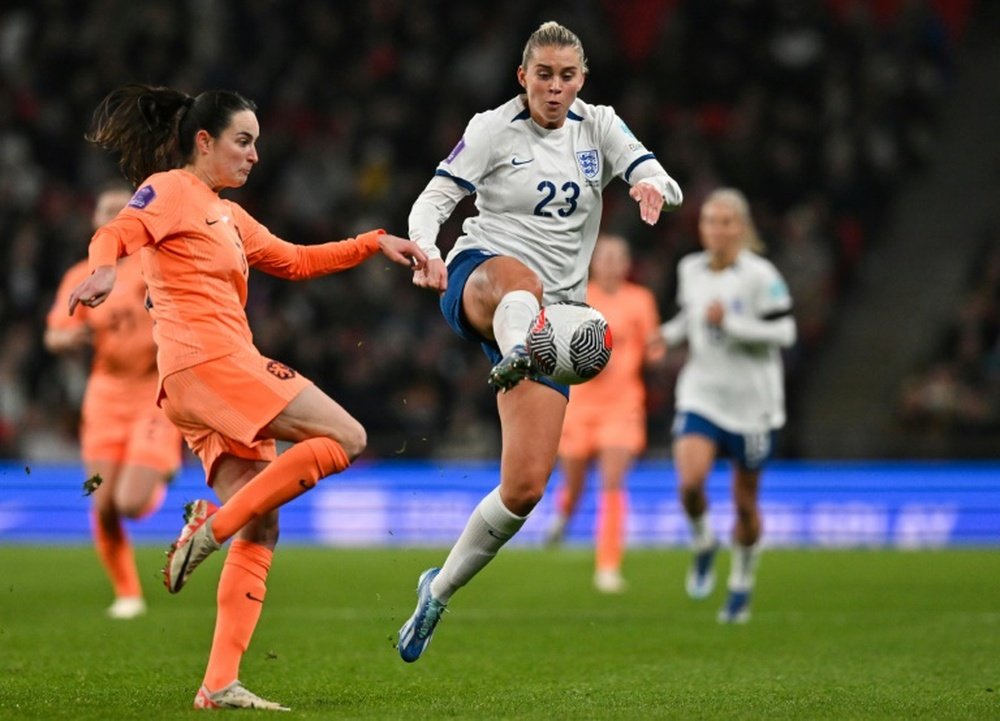 England beat Netherlands in the Womens Nations League. AFP