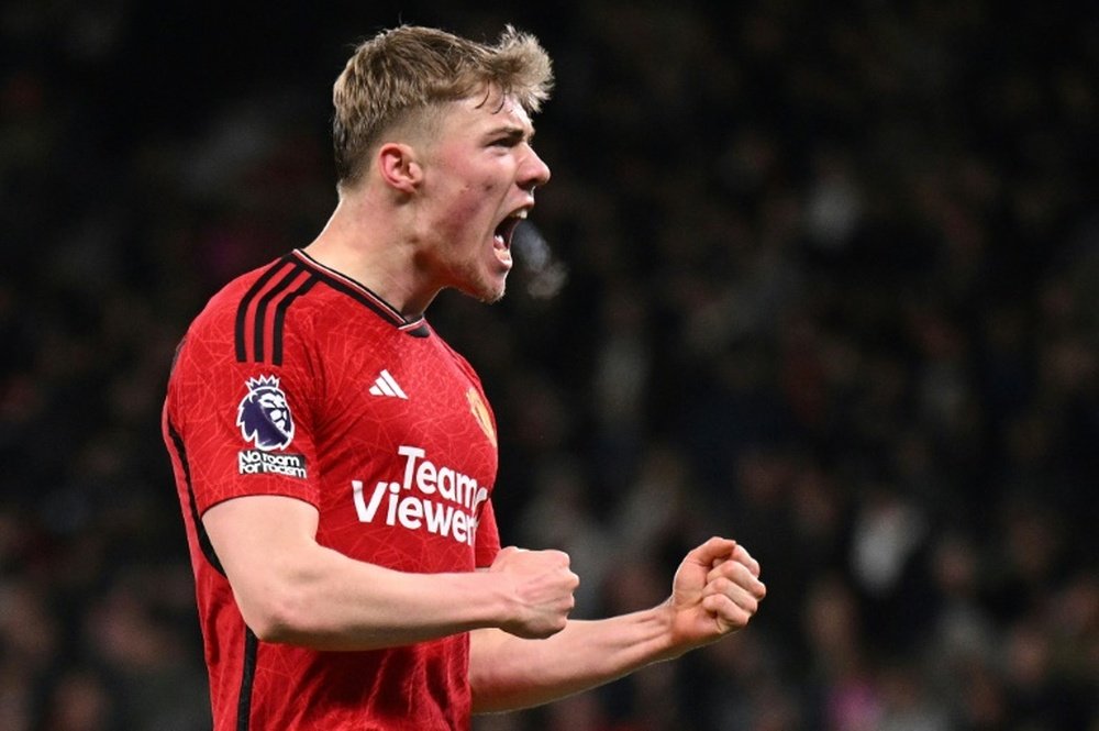 Rasmus Hojlund could make his first Man Utd appearance of the season at Crystal Palace. AFP