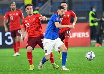 Jorginho missed a penalty which would have all but guaranteed Italy's passage to the World Cup. AFP