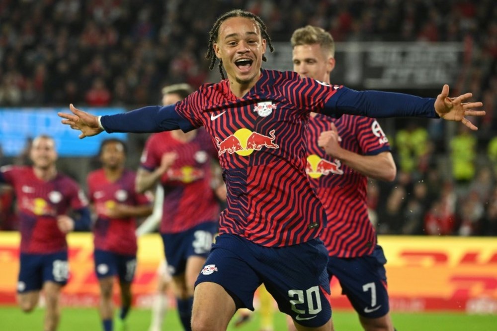 Xavi Simons pulled the strings in his sides win at Cologne. AFP