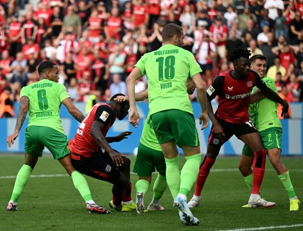 Boniface gave Alonso's side victory in injury time. AFP