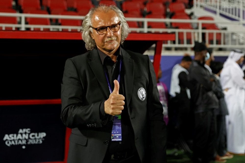 Petar Segrt is coach of Tajikistan at their first Asian Cup. AFP