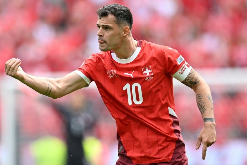 Granit Xhaka played an enormous part in Leverkusen's greatest ever season. AFP