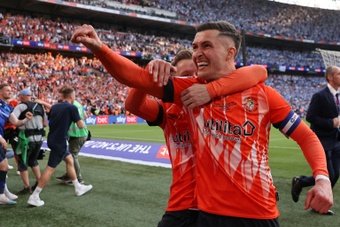 Luton completed a fairytale journey to the Premier League after beating Coventry on penalties in the Championship playoff final at Wembley on Saturday.