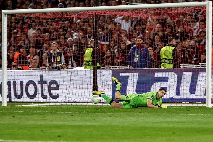 Martinez was Aston Villas hero in the penalty shootout. AFP