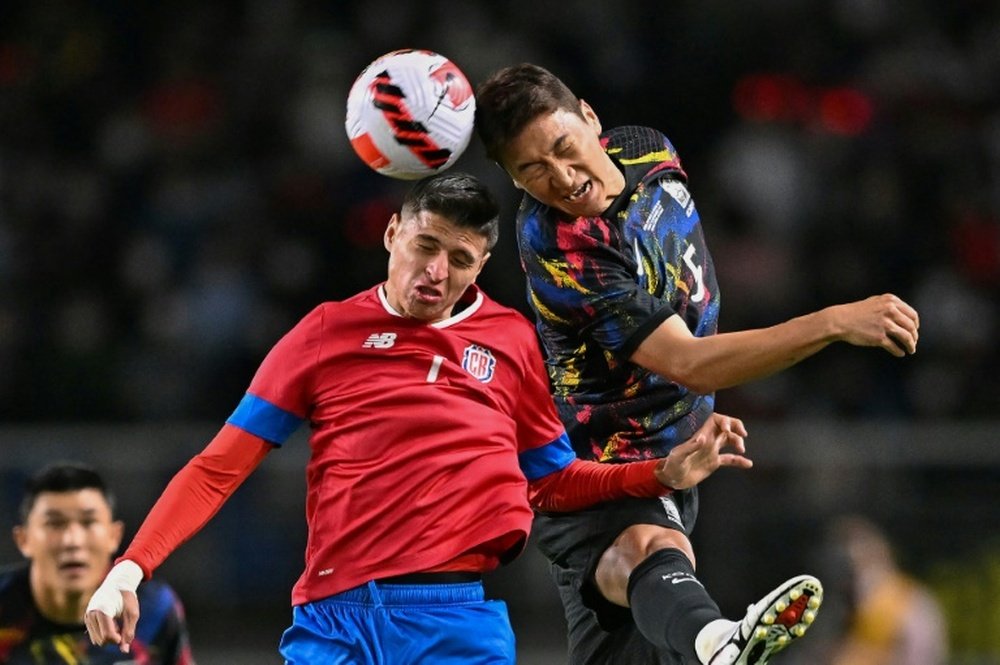 Costa Rica went down a man in the 81st minute. AFP