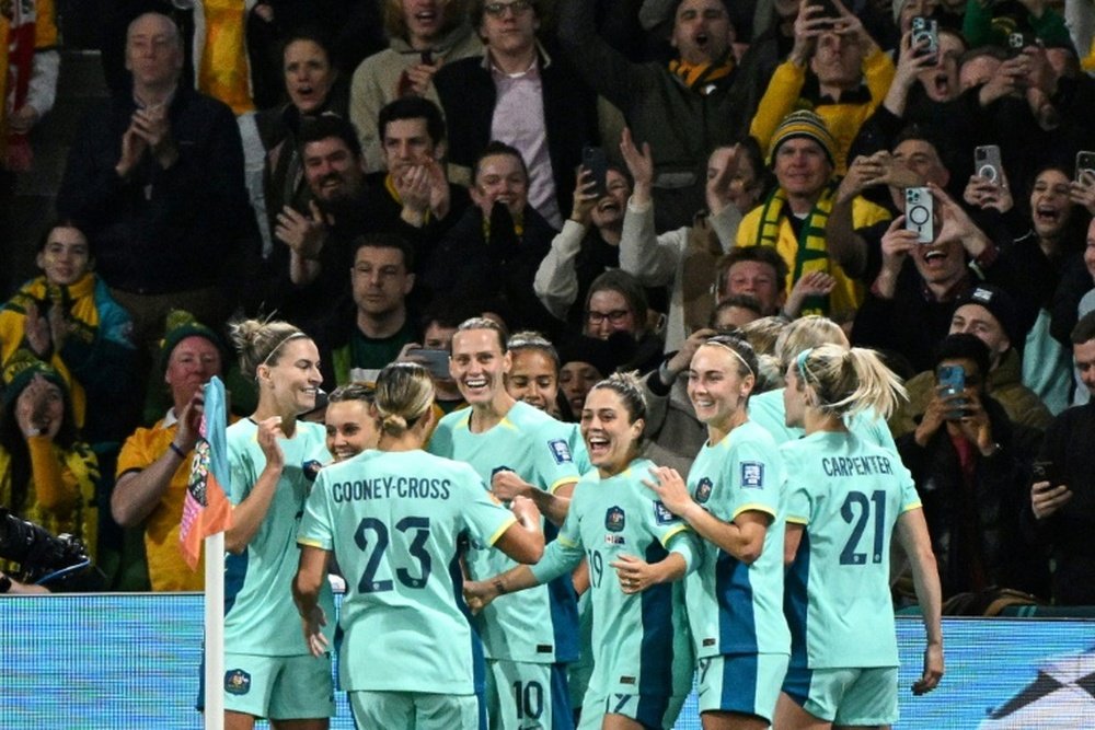 Raso's brace helped Australia triumph against Canada. AFP