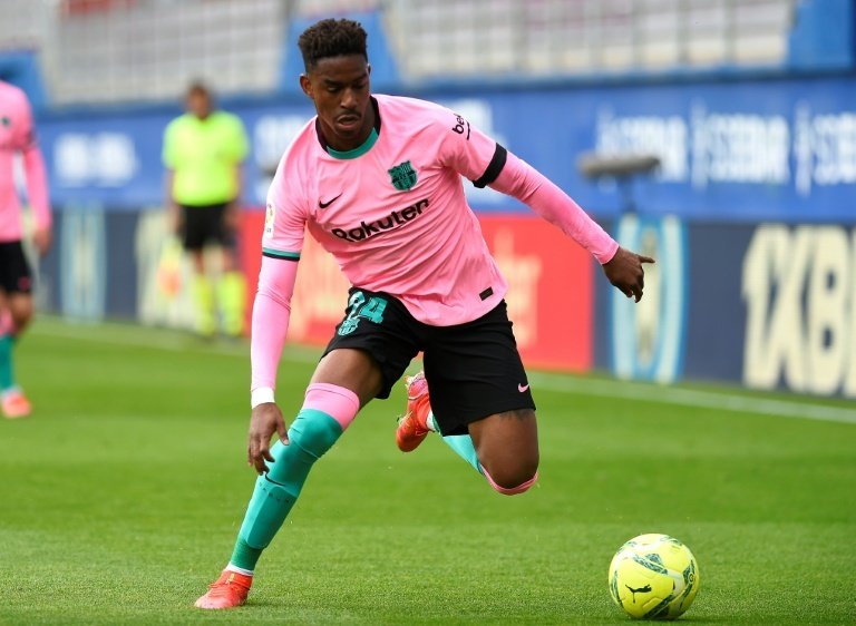 Junior Firpo has moved to Leeds from Barcelona. AFP