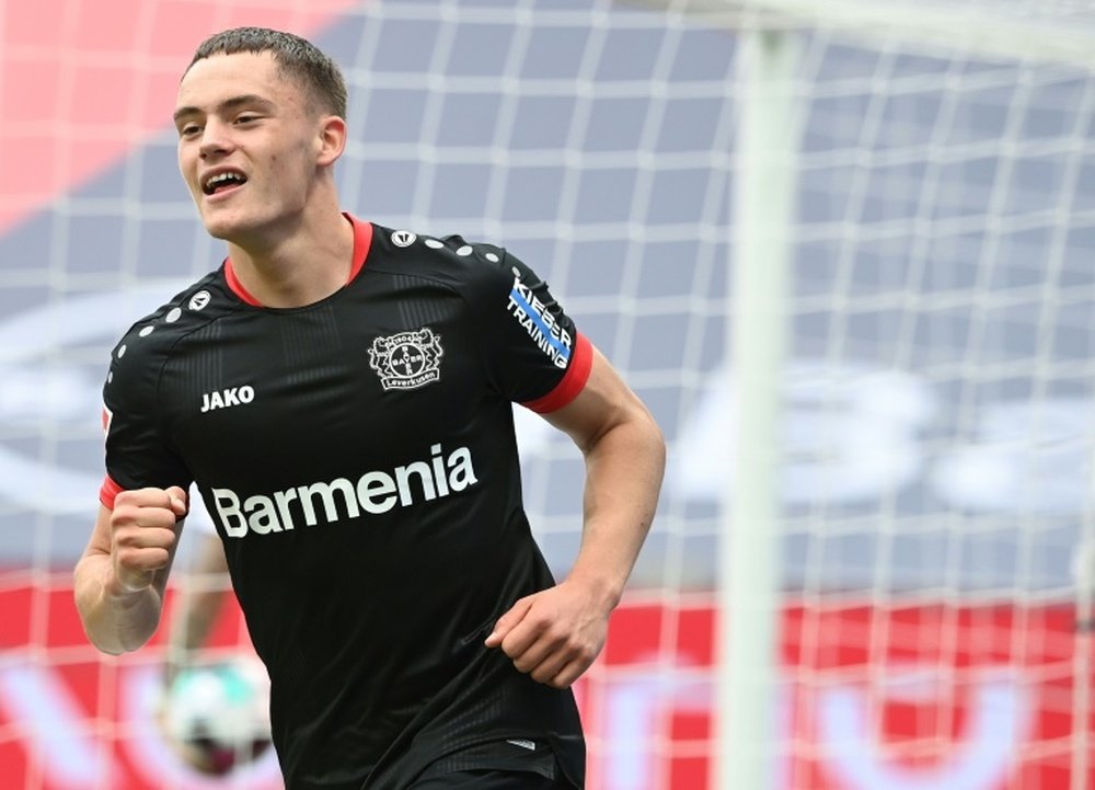 Florian Wirtz scored as Leverkusen beat Augsburg 1-3. AFP