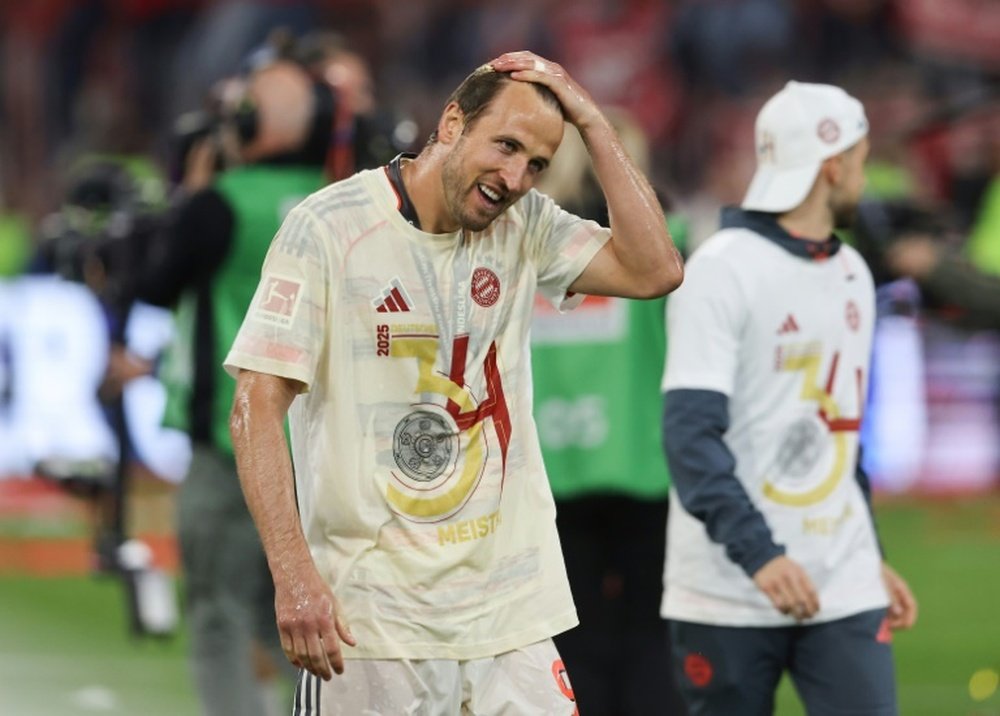 Kane won the Bundesliga title with Bayern Munich. AFP