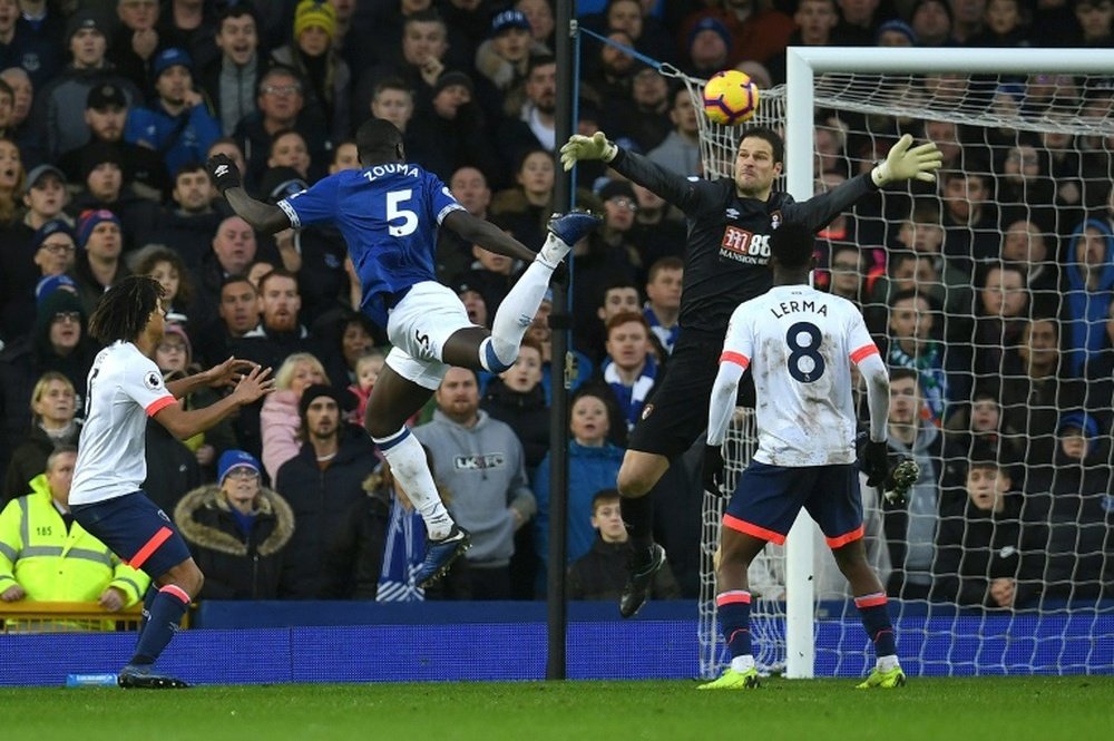 Zouma sealed Everton's win with a late header. AFP