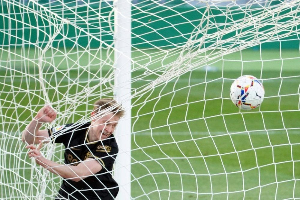 Frenkie de Jong scored and got an assist in win over Elche. AFP