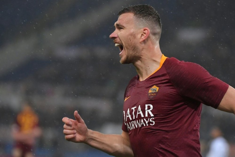 Dzeko has extended his Roma contract. AFP