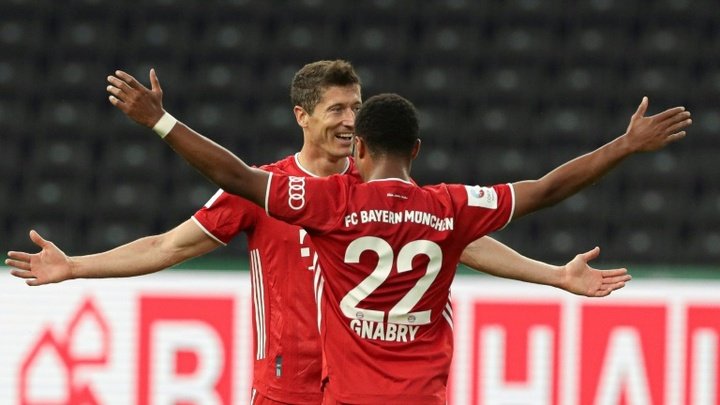 Lewandowski passes 50-goal mark as Bayern win 20th German Cup